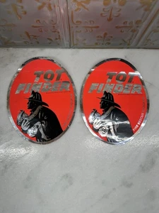 Never Used Lot Of 2 1972 Vintage Tot Finder Fire Rescue Program Window Stickers - Picture 1 of 7