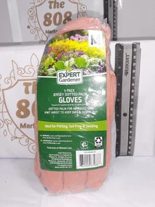 Expert Gardener 3er-Pack mittelgroße Jersey gepunktete Handflächenhandschuhe schneller Versand!!! - Bild 1 von 3