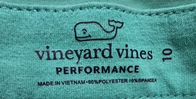 VINEYARD VINES Boys Performance Breaker Shorts Blue Green SIZE 10 - Image 1 of 4