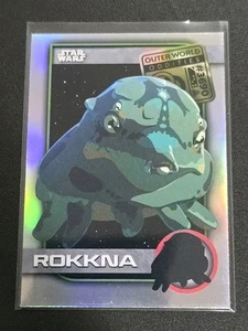 2025 Topps Chrome Star Wars UO-16 ROKKNA Outer World Oddities Insert - Picture 1 of 2