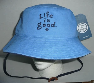 Neu mit Etikett Life is Good Fischerhut blau Schlapphut Einheitsgröße Unisex - Bild 1 von 5