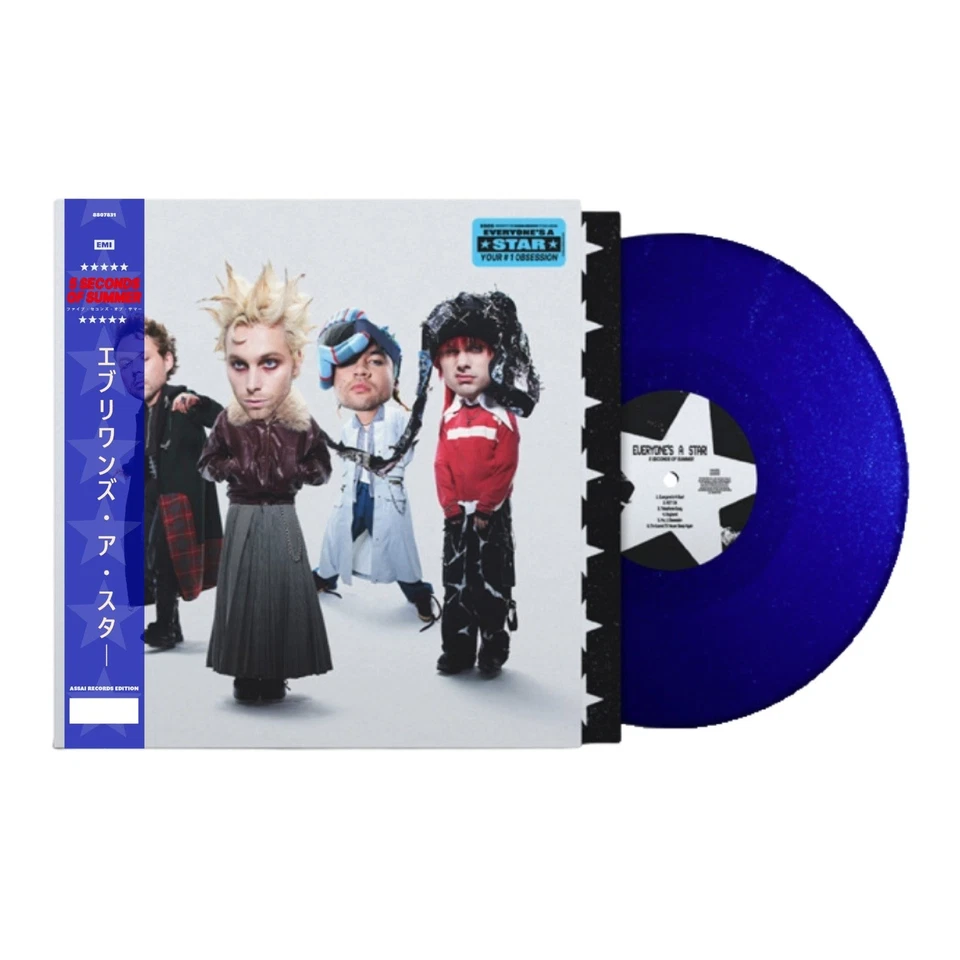 5 Seconds of Summer Everyone’s A Star Signed Blue Vinyl /500 - Image 1 of 1