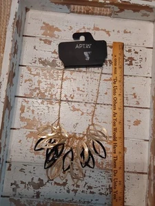 Apt 9 Adjustable Necklace Black And Gold Color - Picture 1 of 3