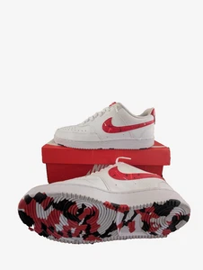 Nike Court Vision Low Swoosh Print Worn Once Size Mens 9 / Women 10.5 basketball - Imagen 1 de 7