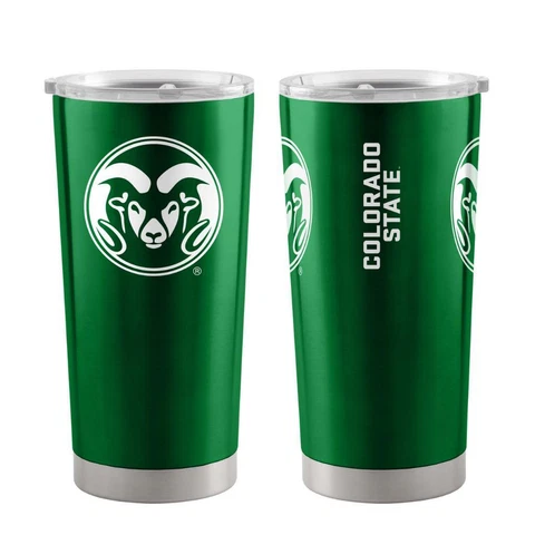 Colorado State Rams 20oz Stainless Steel Travel Tumbler [NEW] NCAA Mug Glass Cup Cover