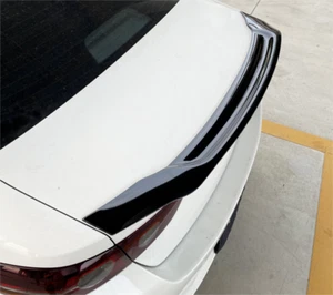 ABS Glossy Black R Style Rear Trunk Spoiler Wing Fit 2019-2024 Mazda 3 Sedan - Foto 1 di 5