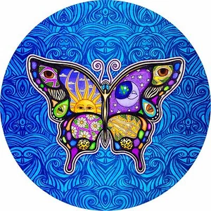 Night & Day Butterfly Spare Tire Cover All Sizes Available-back up camera option - Picture 1 of 4