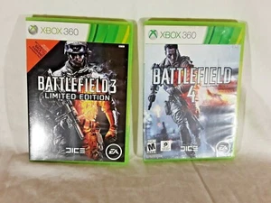 Xbox 360 Battlefield 3 Limited Edition & Xbox 360 Battlefield 4 - 2 Game Bundle  - Picture 1 of 12