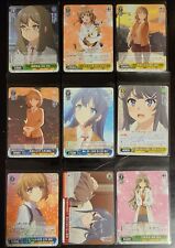 Weiss Schwartz Lot #1 Bunny Girl Senpai Japanese - 9 cards! Holos, RR, R, CR! 🔥