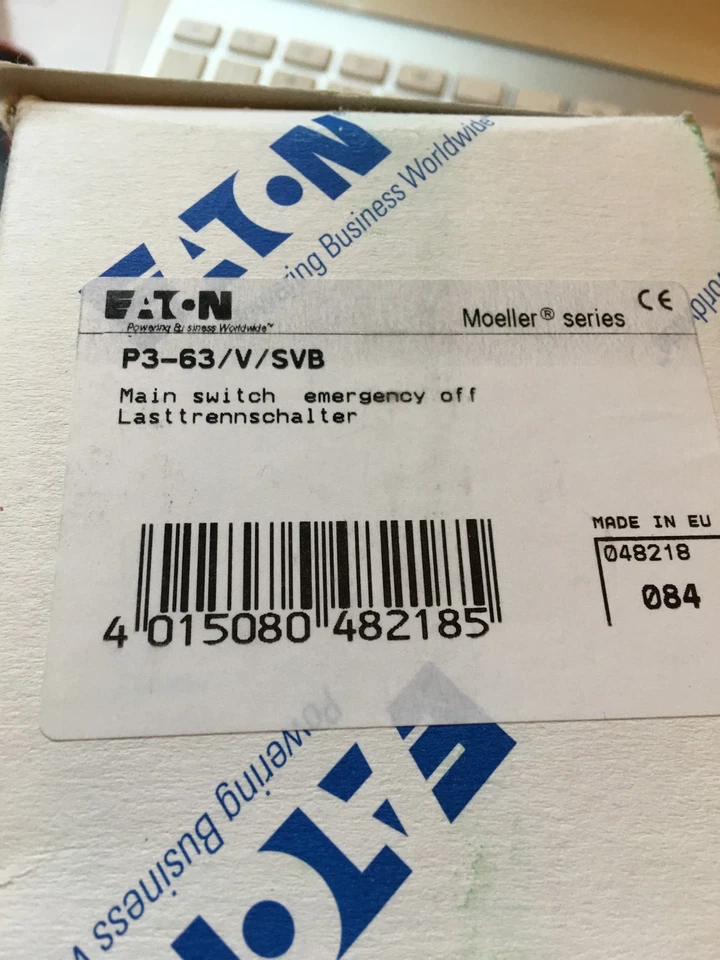 ONE EATON MOLELLER P3-63/V/SVB Load isolation switch spot stock