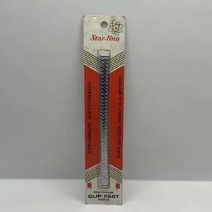 13.5cm Brand New NOS Vintage Star-Line Expansion Watch Band Clip Fast English - Imagen 1 de 14