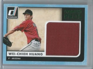 2016 Panini Donruss  #PPM-WH,  Wei-Chien Huang  "GREEN"  Game Used Card  #70/99 - Picture 1 of 2