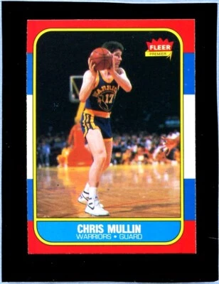 1986 Fleer #77 Chris Mullin RC 套装破损 — 第 1/2 张图片