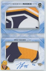 2022-23 Upper Deck The Cup Rookie Monumental Patch Auto Juuso Parssinen 5/6 - Picture 1 of 3