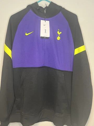 NEW L Nike Tottenham Hotspur 1/2 Zip Soccer Hoodie Mens Spurs CV9942-010 Cover