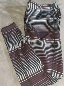 Leggings para mujer Athleta multicolores a rayas ajustados elásticos cintura talla S - Imagen 1 de 11