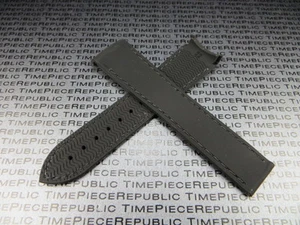 20mm 22mm Rubber Strap Deployment Watch Band Curve Edge Type Black Seamaster BK - Picture 1 of 6