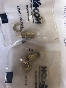 B35M27J001X99 BNC Bulkhead receptacle 50 Ohm by Macom 2pcs per sale B131 - Picture 1 of 1