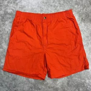Vintage Ocean Pacific shorts mens Large red 90s surf 5" inseam OP cotton beach - Picture 1 of 9