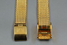 Vintage Near MINT OMEGA 12 mm Women's Milanese Mesh Band Stainless Gold Silver