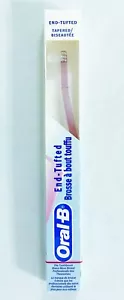 Vintage SEALED Oral B End-Tufted Tapered Tooth Brush Pink Made in USA - Picture 1 of 2