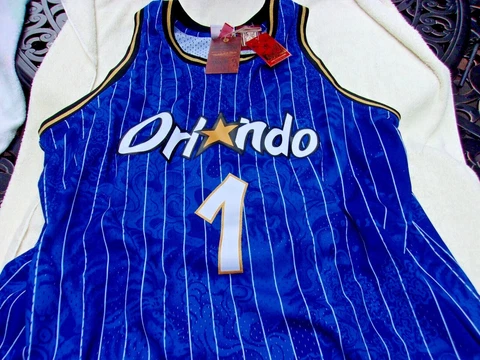 NWT Mitchell, Ness NBA blue jersey, men's XXL, Hardaway, #1, $165, Orlando Magic Cover