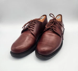 Johnson & Murphy Lewis Plain Toe Brown Full Grain Shoe Men’s 8.5 w/ Shoe Trees - Picture 1 of 23