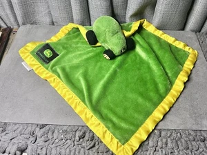 John Deere JD Trattore Lovey Verde Coperta di Sicurezza Scena Tessitore Peluche Giocattolo 16 In - Foto 1 di 10