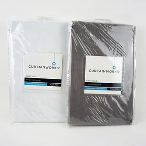 CARDAINWORKS Soho Voile transparente Gardine Panel, 59" B x 95" L - einzelne Stoffbahn - Bild 1 von 5