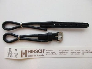Hirsch Cordette Cocktail Vintage 3 mm schwarz Uhrenarmband Armband - Bild 1 von 3