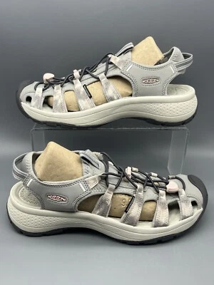 Sandalias Keen Astoria West para mujer 9,5 grises senderismo caminar agua zapatos usados una vez Foto 1 de 4