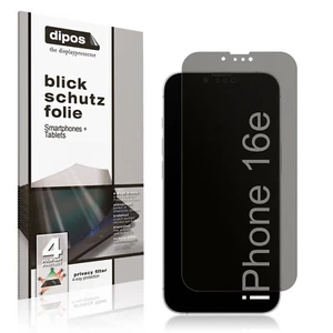 Blickschutzfolie für Apple iPhone 16e matt Schutzfolie Folie Display Schutz - Zdjęcie 1 z 7