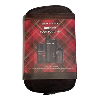 Every Man Jack Rethink Your Routine 4 PC Body Kit, CEDARWOOD - Image 1 of 4
