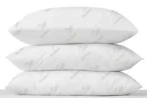 PAR DE ALMOHADAS DE CAMA DE LUJO ANTIBACTERIANAS ANTIALÉRGICAS PARA EL CUELLO TRASERO - Imagen 1 de 2