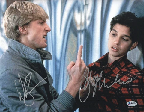 RALPH MACCHIO WILLIAM ZABKA SIGNED KARATE KID AUTOGRAPH 11X14 PHOTO BECKETT 19 Cover