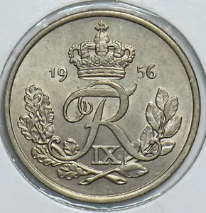Denmark 1956 25 Ore 198268 combine shipping - Picture 1 of 2