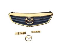 MAZDA 626 FRONT GOLD GRILLE BADGE GRILL OEM + 3 EMBLEMS 00-02 WOW 2000 2001 2002