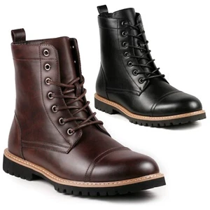 Metrocharm MC312 Men's Lace Up Cap Toe Fashion Casual Oxford Boot - Picture 1 of 13