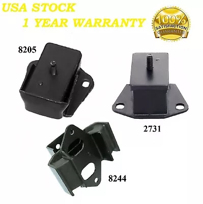 3 PCS FRONT MOTOR & TRANS MOUNT FIT 1990-1993 DODGE RAM 50 2.4L 4WD - MANUAL - Image 1 of 4
