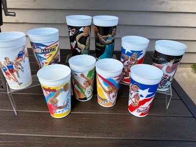 Lote 11 Copas Olímpicas McDonald's NBA y Estados Unidos De Colección - Barkley, Malone, Bird - BD Foto 1 de 4