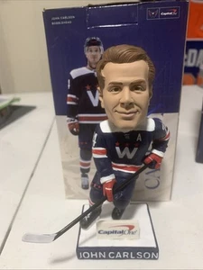 2022 Washington Capitals #74 John Carlson Bobblehead SGA Blue Jersey NHL - Picture 1 of 3