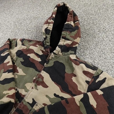 Walls Jacket Youth XL 16/18 Camo Blizzard Pruf Hooded Hunting Bomber Coat Boys - Image 1 of 4