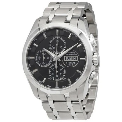 Tissot Couturier Auto Chrono Black Dial Silver Men's Watch T0356141105101 - Image 1 of 3