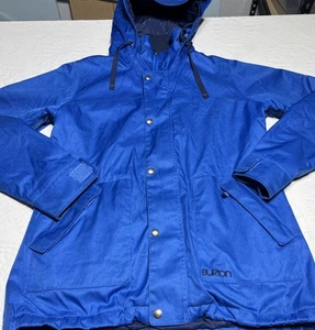 Burton Jacket Mens Large Blue DRYRIDE Hooded Snowboard Coat Outdoor Winter - Picture 1 of 18