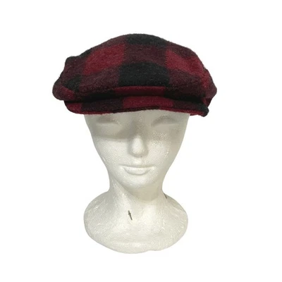 De Colección Betmar Nueva York Búfalo Mezcla de Lana a Cuadros Newsboy Cabbie Sombrero Gorra Ajustable Foto 1 de 4