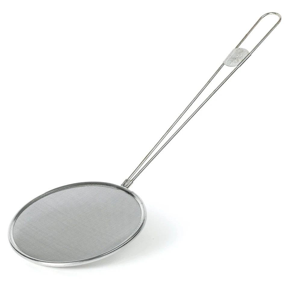 Drywite 8" Round Sieve Skimmer Fish & Chips Food Skimmer  338-D - Image 1 of 1