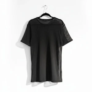 Hot!Mess UK Oversized Black Mesh Tee Shirt One Size Streetwear Rave Goth Grunge - Bild 1 von 9