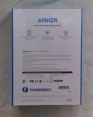 Anker 577 Docking Station 13-in-1 Thunderbolt 3 85W Charging Laptop 4K Display - Image 1 of 3