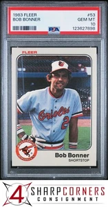 Fleer #53 Bob Bonner Orioles 1983 PSA 10 - Imagen 1 de 2