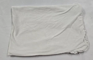 Just Born Gray Velour Velvet Ruffle Cotton Baby Girl Blanket FLAWS read - Picture 1 of 5